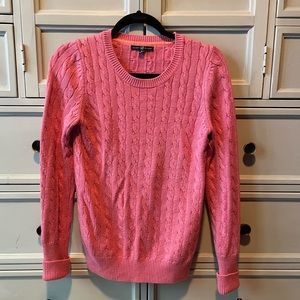 Gap pink cable knit sweater